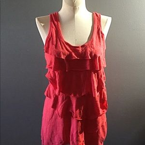 Derek Heart Ruffle Tank Top